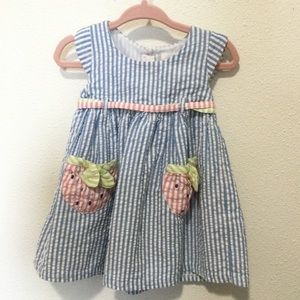 Emma’s Garden Seersucker Baby Dress